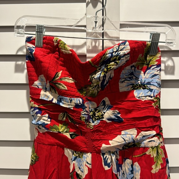 Band of Gypsies Collective NWT Strapless Jumpsuit W/wide legs and smocked back. - Picture 2 of 15